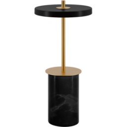 Lampe de table en marbre noir 12x25,5cm Asteria move mini - Umage