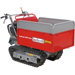 GeoTech Pro GeoPorter 630E Hydro - Brouette à moteur sur chenilles - benne extensible hydraulique 600Kg