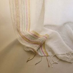 MADURA Voilage Panneau Jiya Blanc et multicolore - BLANC 150x275 cm