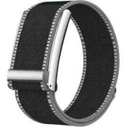 INF Bracelet élastique 25mm en nylon avec fittings en alliage de zinc, noir titane, compatible avec Whoop et compatible avec