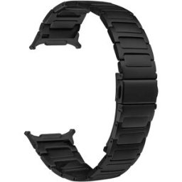 INF Bracelet en acier inoxydable à boucle papillon de type H compatible avec Samsung Galaxy Watch 8 Le noir