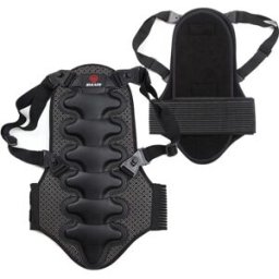 INF Protecteur dorsal ski et vélo – coque PE 2.5mm avec mousses EVA, insert amovible ventilé, sangles réglables