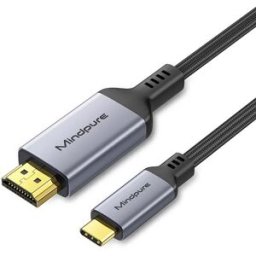 INF Câble USB Type-C vers HDMI 4K/60Hz - AD057 : Transfert d'écran haute résolution pour téléphones et ordinateurs 1,8 m