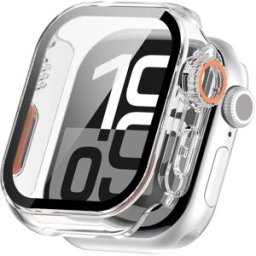 INF Coque de protection pour Apple Watch – PC rigide et verre trempé Transparent 40 mm