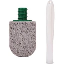 INF Brosse WC en pierre ponce 2 pièces avec poignée courbée - Sûre pour céramique, nettoyage sans produits chimiques pour WC,