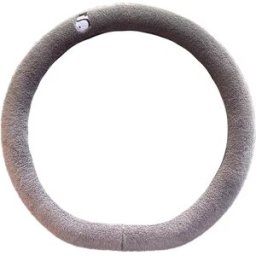INF Housse de volant en peluche panda Gris