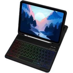 INF Étui en cuir avec clavier Bluetooth RVB pour iPad Le noir iPad 10,2/10,5 pouces