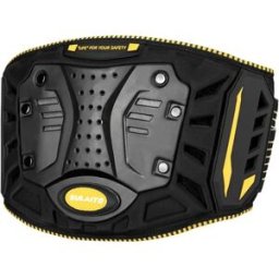 INF Ceinture lombaire moto Petit – Coque d'impact en PP, coussin hydraulique amortisseur, maille respirante, sangles de