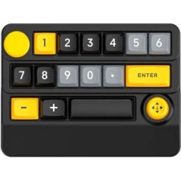 INF Clavier de jeu mécanique sans fil RGB XSX-W909 : Personnalisation, performance et contrôle total Noir + Jaune