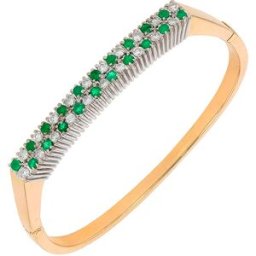 Gemme-les-bijoux Bracelet émeraudes