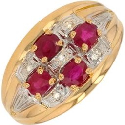 Gemme-les-bijoux Bague rubis 0.80