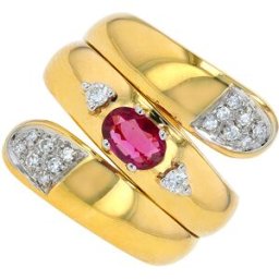 Gemme-les-bijoux Bague rubis 0.37