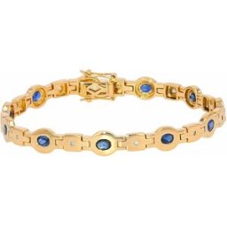 Gemme-les-bijoux Bracelet saphirs