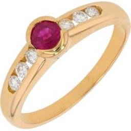 Gemme-les-bijoux Bague rubis 0.45