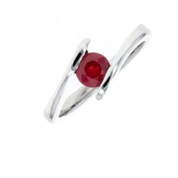Gemme-les-bijoux Bague rubis or blanc