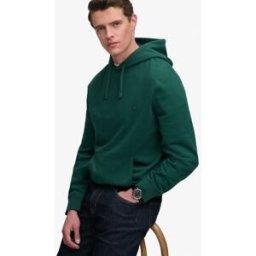 Superdry Homme Sweat à Capuche Essential SD Co Logo Green Taille: Xxl