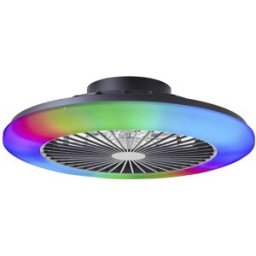 Brilliant G60020/06 Salerno Plafonnier LED avec ventilateur Module LED LED intégrée 40 W noir