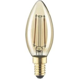 LightMe LM85051 LED E14 forme de flamme 2.5 W ambré (Ø x H) 35 mm x 97 mm à filament 1 pc(s)