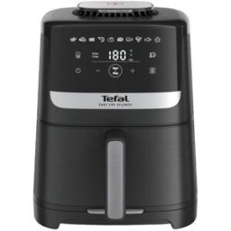 Tefal Easy Fry Silence Ey5528e0 Friteuse Unique 5 L Autonome Friteuse D’air Chaud Noir, Acier Inoxydable