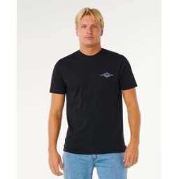 Rip Curl Streamline Diamond Standard Tee Noir S Male