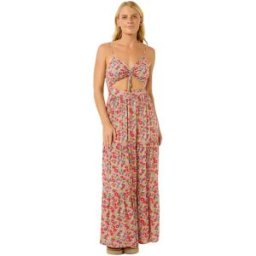 Rip Curl Robe Longue Sans Manches Las Dalias Blue L Femme