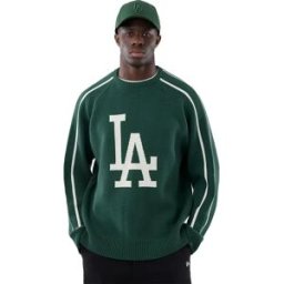 New Era Pull Mlb Knit Los Angeles Dodgers Dark Green XL Homme