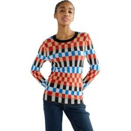 Wrangler Pull Knit Crew Starting Line Check 2XL Femme