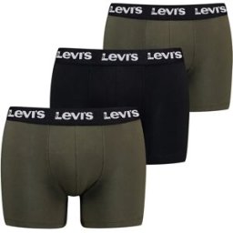 Levi´s Underwear Boxers Repeat Logo Brief 3 Unités Khaki Combo XL Homme