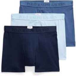 Ralph Lauren Accesorios Boxers 714966105 3 Unités 3Pk Blues S Homme