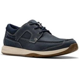 Clarks Shoes Chaussures Bateau Sailview Lace Navy Nubuck EU 43 Homme