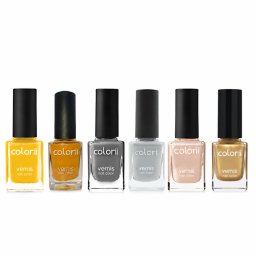 Lot de 6 Vernis Nail Color – Coloris Assortis - Nudissime/Pure Goldy/Limoncello/EVJF/Grigri/Dijon