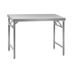Table de travail en inox - ECO - 70 x 120 cm - 215 kg - pliable - Royal Catering