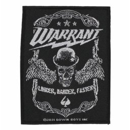 applique Warrant - Louder Harder Faster - ROCK OFF - SP3166