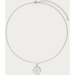 Chaîne courte médaillon à strass Atelier My Jewellery Argenté/Doré S femme