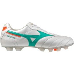 Mizuno Chaussures De Football Morelia Ii Elite White / Arcadia / Lava Orange EU 40 Homme,Femme