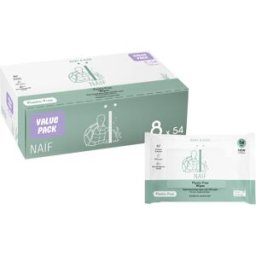 Naif Baby & Kids Plastic Free Wipes lingettes pour bébé 8x54 pcs