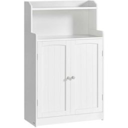 VASAGLE Meuble de salle de bain, Blanc Nuage