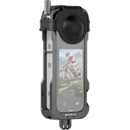 Puluz Cage De Protection En Métal Avec Cache Objectif Pour Accessoire Caméra D´action Insta360 X4 Black One Size unisex