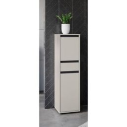 Vivabita Colonne de salle de bain H 121 cm moderne Rebeka Gris pierre