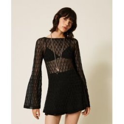 Twinset Pull tunique avec manches évasées