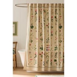 La Collection de Rideaux de Douche en Coton Imprimé Slub taille: 72" x 72" chez Anthropologie