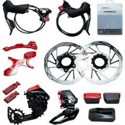 Sram Groupe De Composants De Vélo Force E-tap Axs E1 2x Hidro Flat Mount Cl