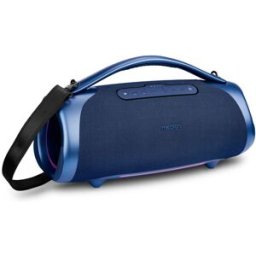 Enceinte Bluetooth Portable – Medion Md43768 – 2x25w + 50w Rms – Bass Boost – Effets Lumineux – Bleu
