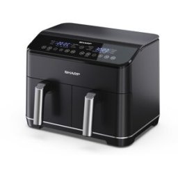 Sharp Af-gd82ae-b Double 8 L Autonome 1800 W Friteuse D’air Chaud Noir