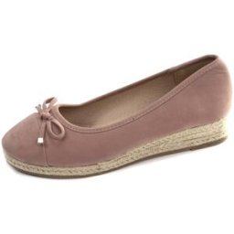 Isotoner - Ballerines Femme corde compensé Rose poudré rosepoudré 39 Femme