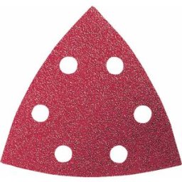 Set feuilles abrasives Delta perforé Bosch Accessories 2609256957 Grain 60, 80, 120, 180, 240 Cote dencoignure 93 mm 1 set