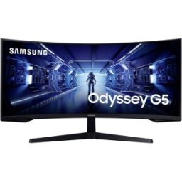 Moniteur LED Samsung Odyssey G5 C34G55TWWP CEE G (A - G) 86.4 cm 34 pouces 3440 x 1440 pixels 21:9 1 ms DisplayPort, HDMI™, casque (jack 3,5 mm) VA LCD