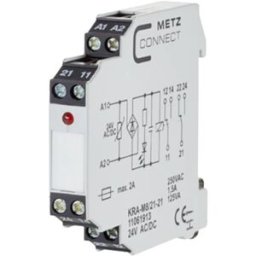 Module de couplage 24, 24 V/AC, V/DC (max) 2 inverseurs (RT) Metz Connect 11061913 Piece 1 pc(s)