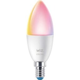 WiZ 8719514551275 LED CEE F (A - G) E14 multicolore (Ø x H) 39 mm x 116 mm à couleur changeante 2 pc(s)