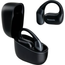 Panasonic RB-F10DE-K Écouteurs intra-auriculaires Bluetooth noir Suppression du bruit du microphone boîtier de charge pour le sport
